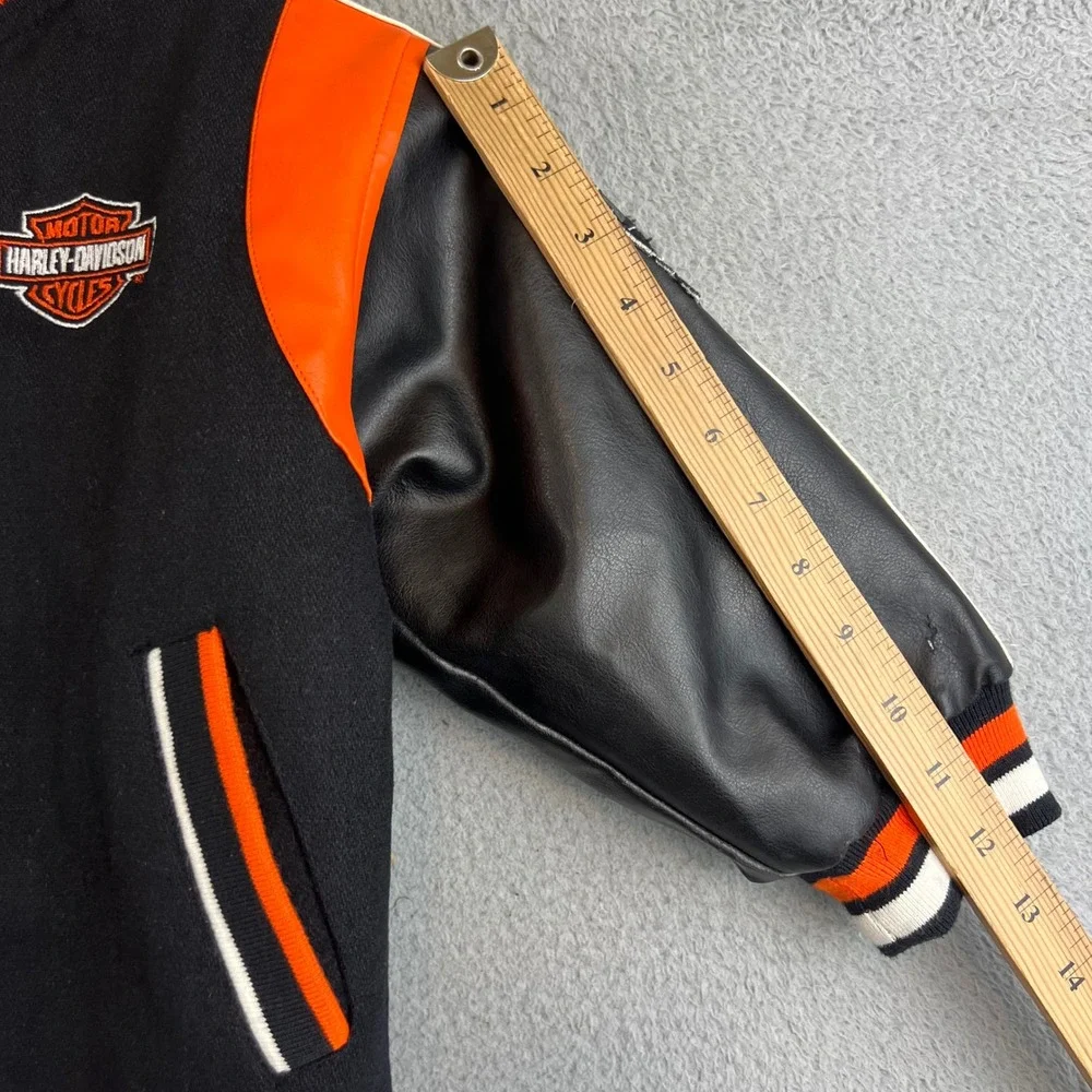 Youth Kid Harley Davidson Kids Reversible Varsity Jacket Embroidered 4T